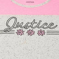 Маица за лого за графички спортови за правда за правда, големини 4- & плус