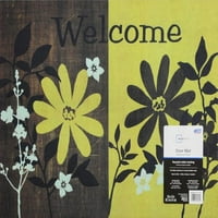 Apache Mills 18 24 Tranquil Bloom Polyester Clone Mat, секој
