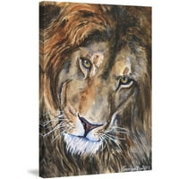 Сликарство за сликање лав на завиткано платно