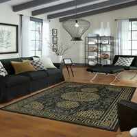 Печатен килим со прецизност на домашен дом, Мејсон Блек, 8 '10'