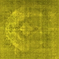 Ахгли Компанија Машина За Перење Внатрешен Правоаголник Персиски Жолти Килими Од Традиционална Област, 7' 10'