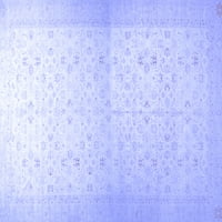 Ахгли Компанија Внатрешен Правоаголник Ориентални Сини Традиционални Теписи, 8' 12'