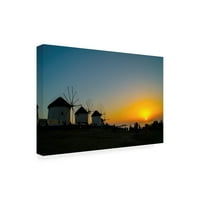 Бен Хајн „Зајдисонце Мил 1“ платно уметност