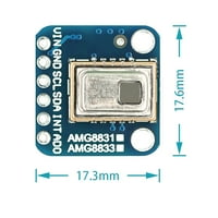AMG IR Термички Сензор За Сликар Модул Инфрацрвена Термичка Камера Сензор Детектор 0€-80é Инфрацрвена Камера Модул