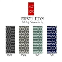 Колекција на максимална колекција Ephes Ep- мек анти -бактериски тркач килим -by - 2'x'8 '