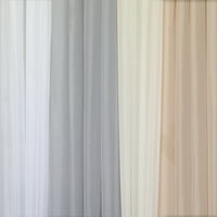 Завеса за рака и чекан свеж мирис-неутрализирачки чиста гласова панел за единечна завеса, надвор од бела боја, 108