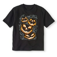 Графичка маица за кратки ракави за момчиња за Ноќта на вештерките