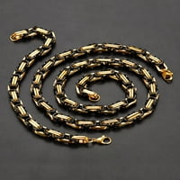 Крајбрежен накит од не'рѓосувачки челик Византиски ланец Накит сет широко