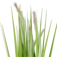 24 Вештачка зелена кромид трева во тенџере